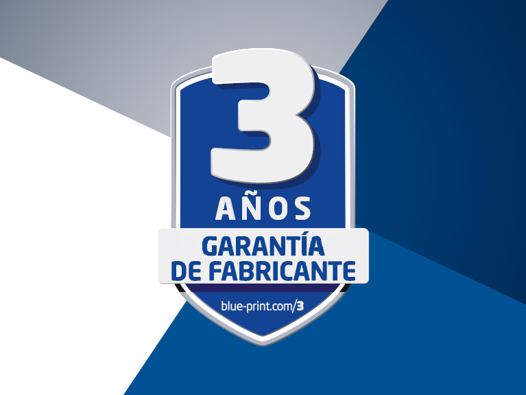Sello de calidad de tres años de garantia del fabricante