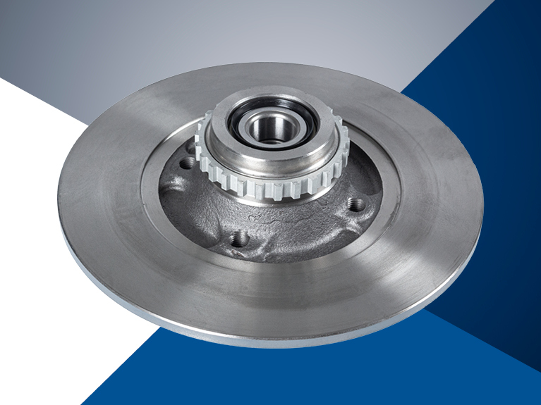 Гальмівний диск з вбудованим колісним підшипником