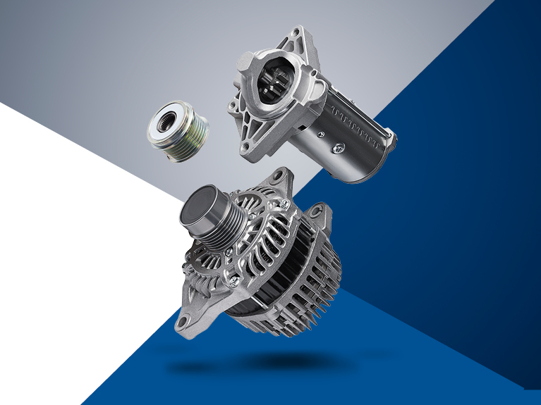 Загальне фото запчастин для електрики