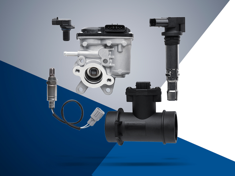 Загальне фото запчастин для управління двигуном