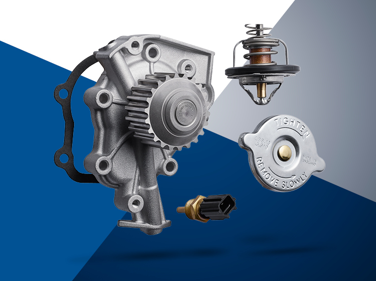 Загальне фото запчастин для системи термоменеджменту