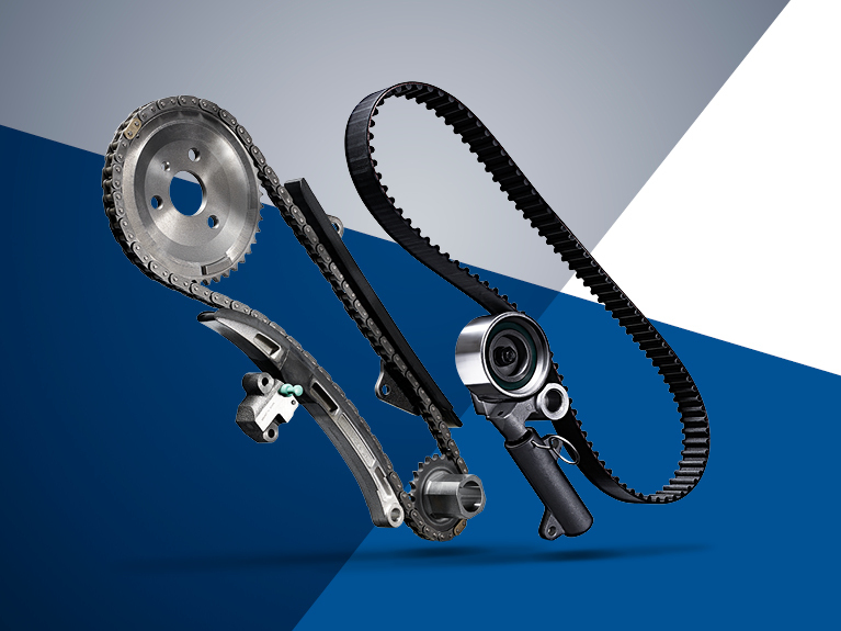 Загальне фото запчастин для механізму ГРМ