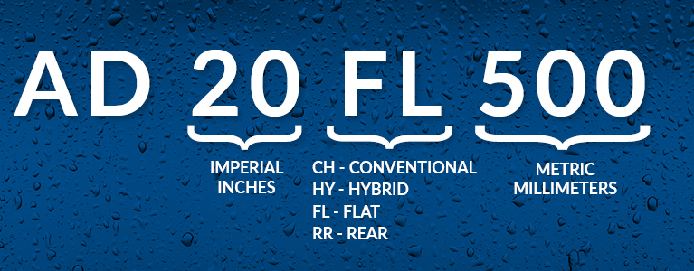 Роз’яснення щодо нумерації запчастин для щіток склоочисників